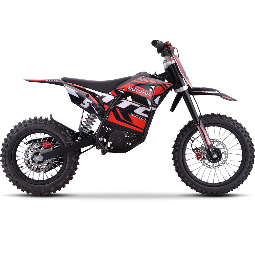 Red electric dirt bike
