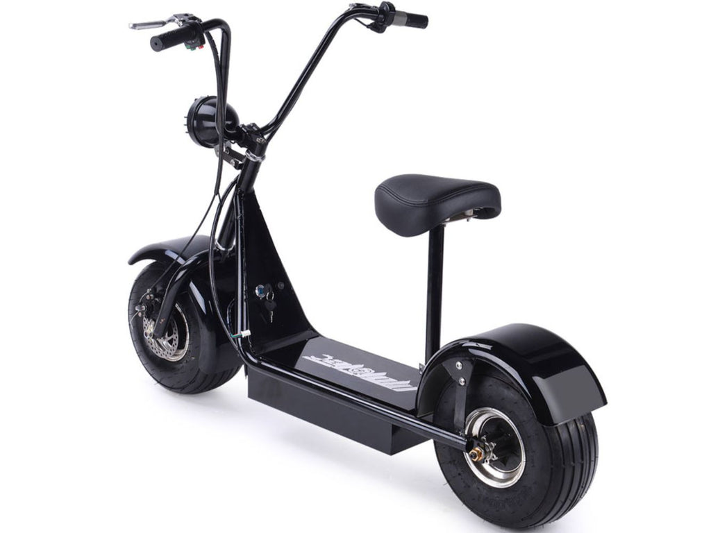 Black electric scooter by MotoTec